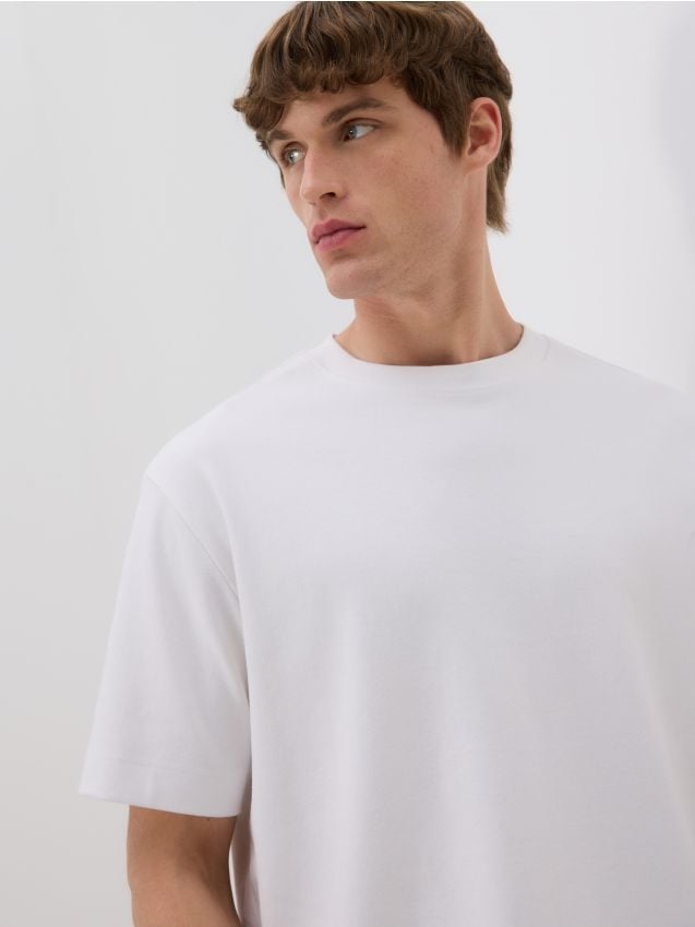 Boxy cotton T-shirt - RESERVED