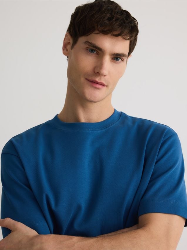 Boxy cotton T-shirt - RESERVED