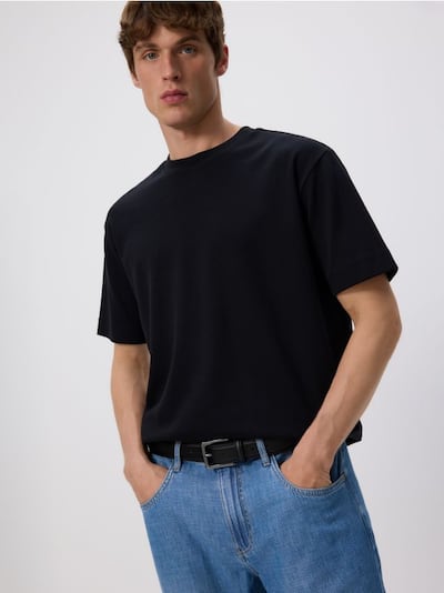 Camiseta boxy de algodón
