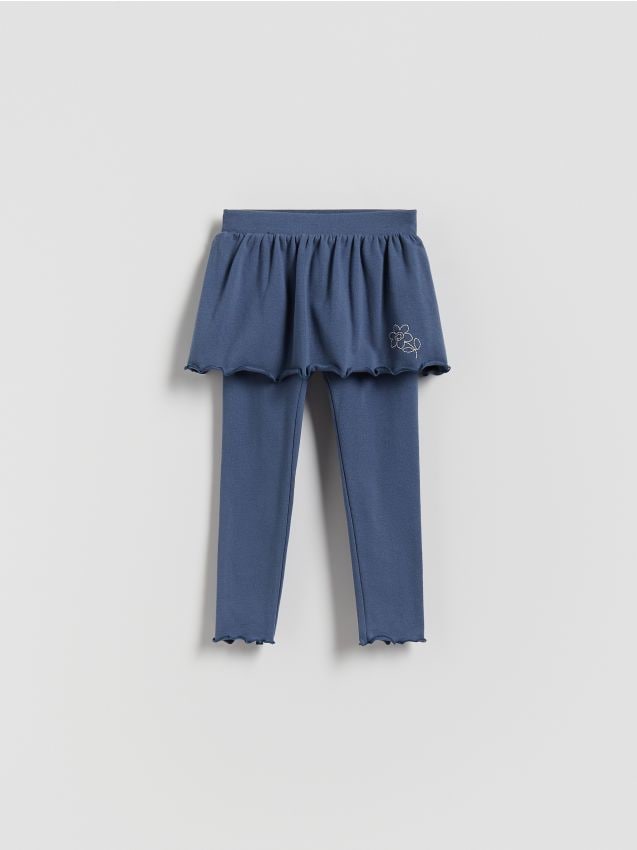 Reserved - Pantaloni cu fustă - bleumarin