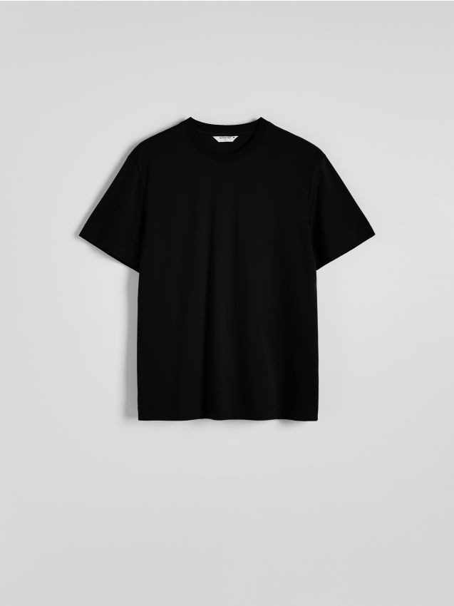 T-shirt i regular fit af merceriseret bomuld - RESERVED