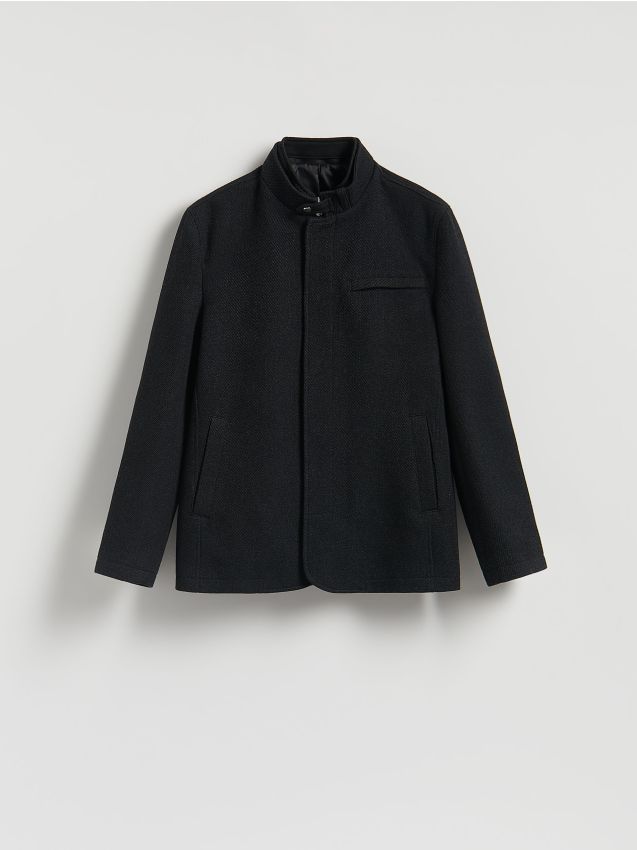 Reserved - Sacou regular fit - negru