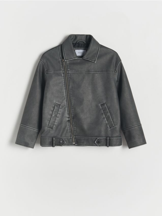 Oversized bikerjacka - RESERVED