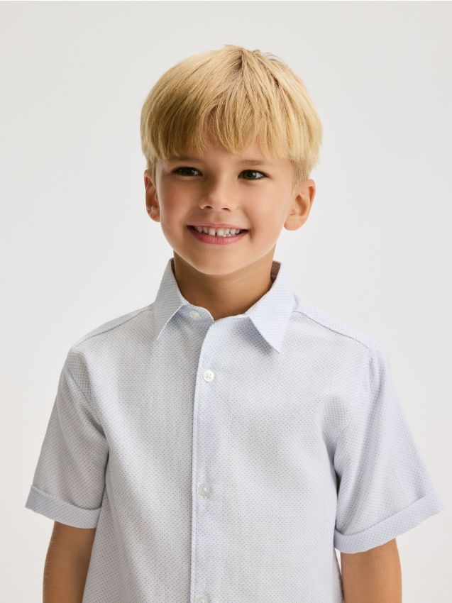 Cotton short-sleeve shirt - RESERVED