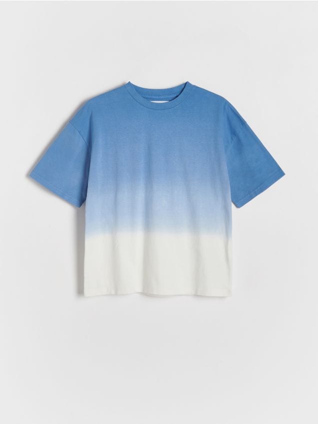 Reserved - tricou oversized din bumbac - bleumarin