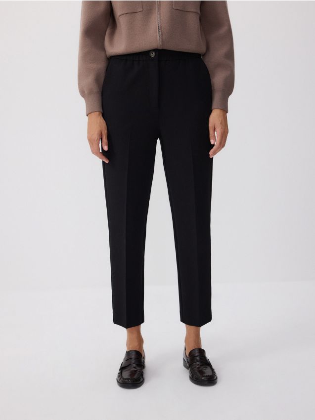 Reserved - LADIES` TROUSERS - negru