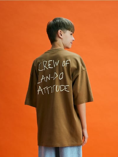 Baumwoll-T-Shirt mit Print