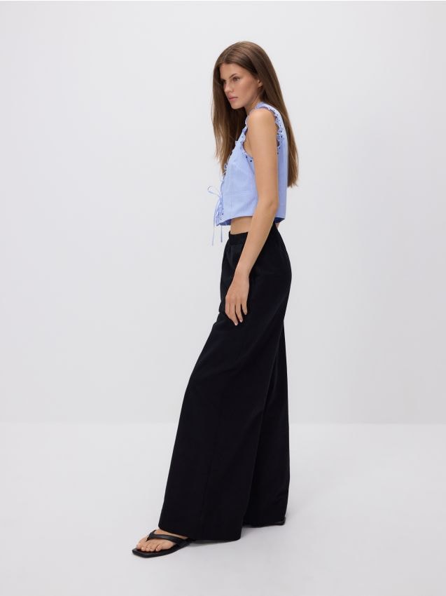 Wide leg trousers - RESERVED