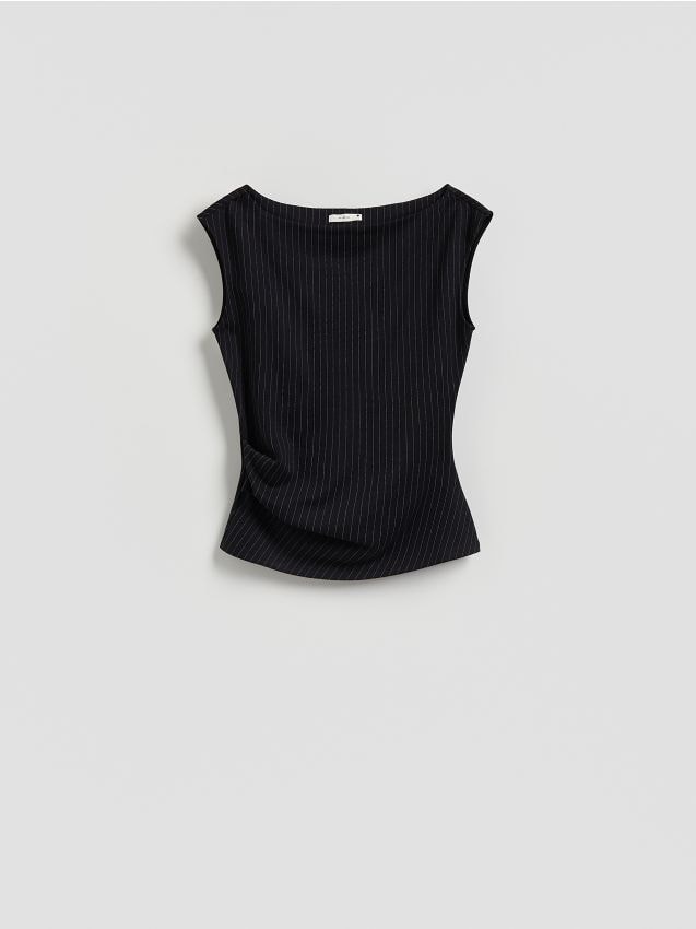 Blouse with drape detail - RESERVED