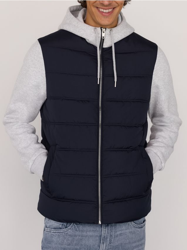 Jacket with jersey hood - RESERVED