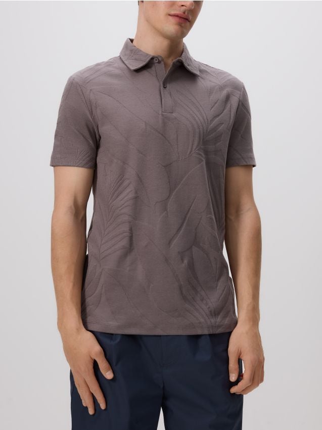 Regular fit poloshirt met patroon - RESERVED