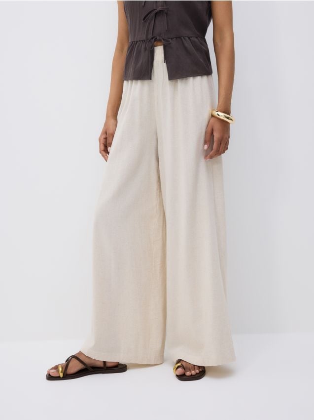 Wide leg trousers - RESERVED