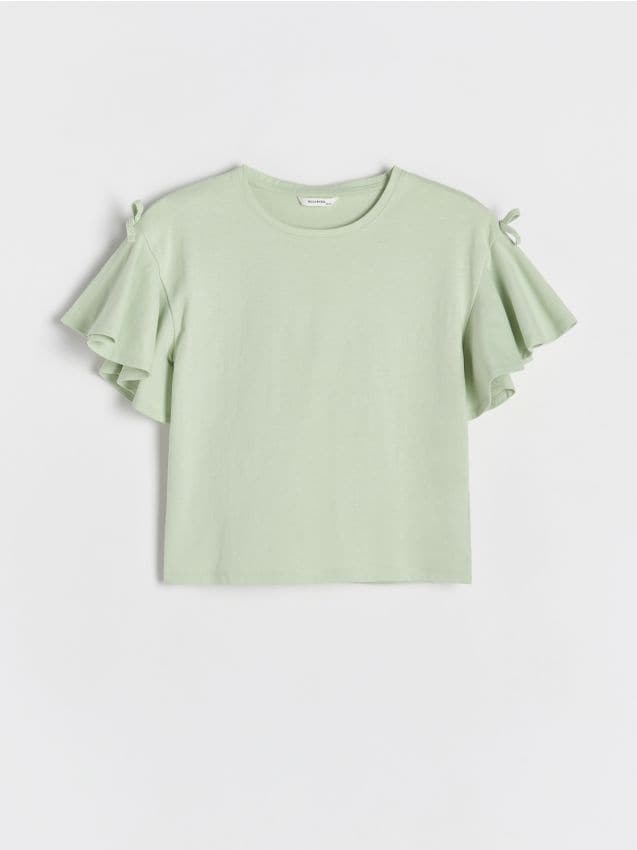 Ruffle hem blouse - RESERVED