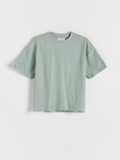 T-shirt med minimalistisk applikation