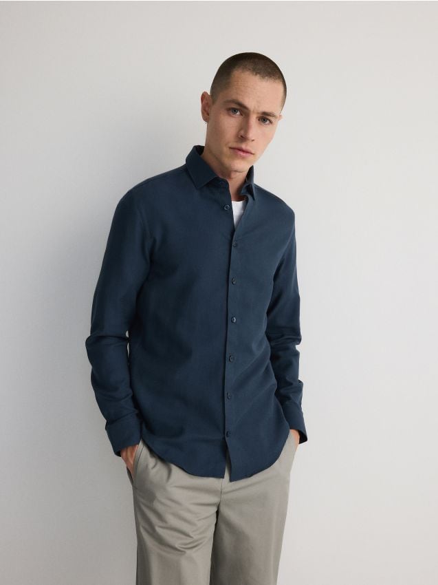 Egyptian cotton slim fit shirt - RESERVED