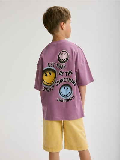 Oversized t-shirt med SmileyWorld®
