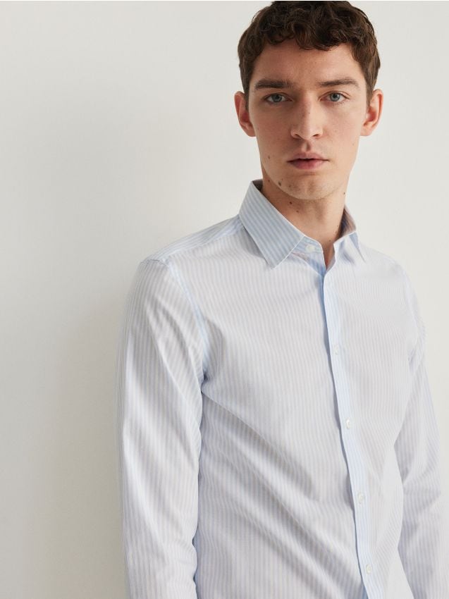 Slim fit overhemd van Egyptisch katoenen - RESERVED