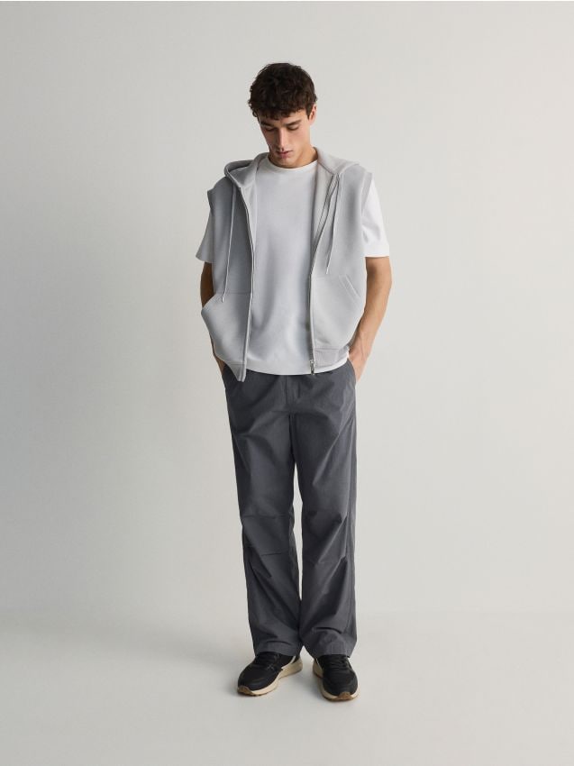 Reserved - men`s jogging top - gri deschis