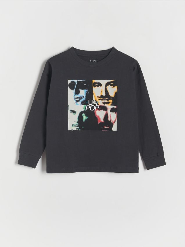 U2 oversized long sleeve T-shirt - RESERVED