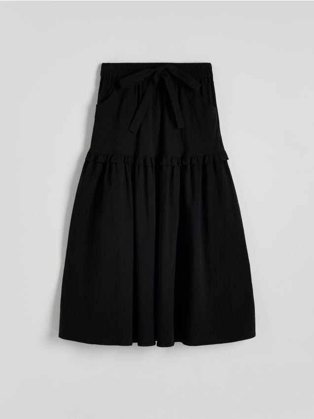 Structural fabric midi skirt - RESERVED