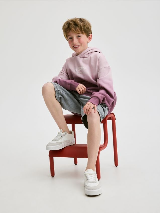 Reserved - hanorac oversized din bumbac - violet
