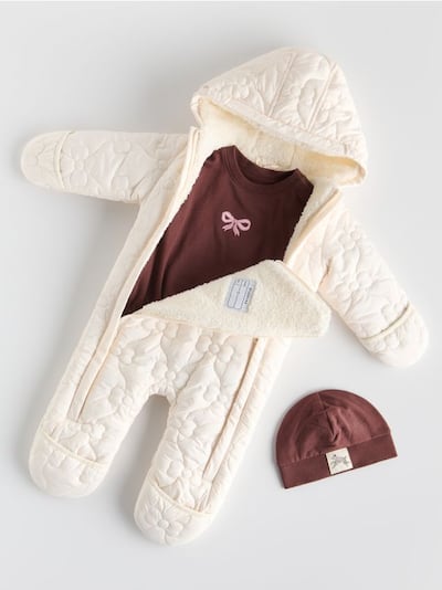 Σετ με βαμβακερό κορμάκι και μπονέ