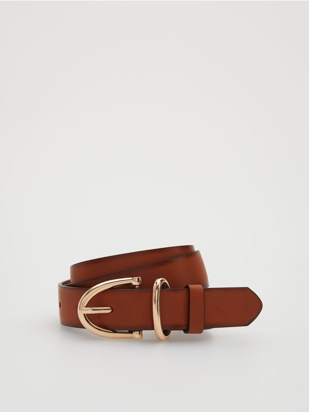 Liebeskind Berlin Faux Leather Belt brown casual look Accessories Belts Faux Leather Belts 