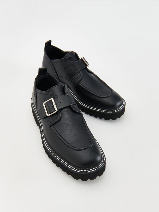 Loafers with decorative buckle - RESERVED