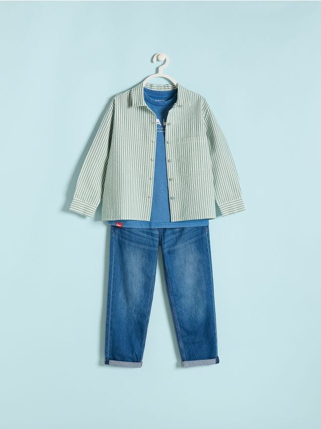 Oversized gestreepte blouse - RESERVED