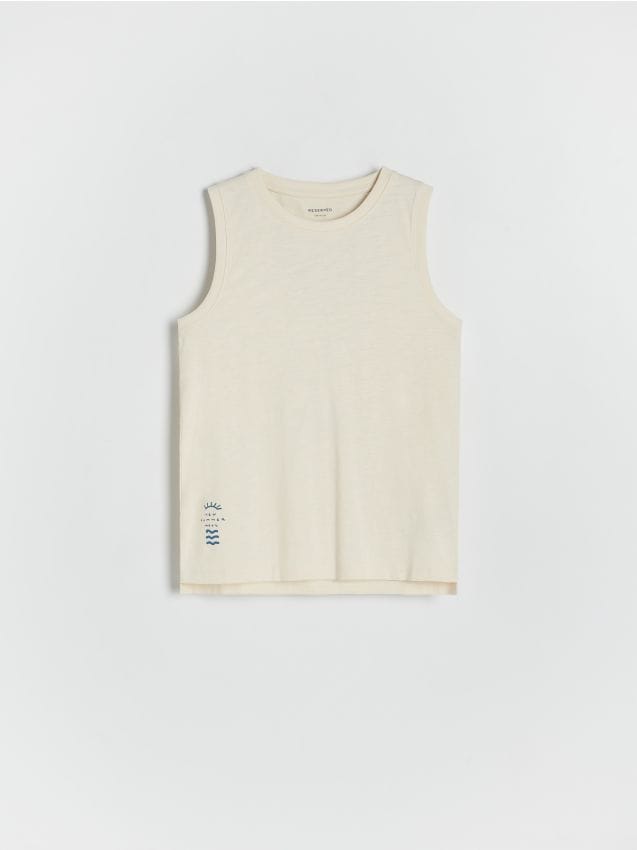 Sleeveless T-shirt - RESERVED