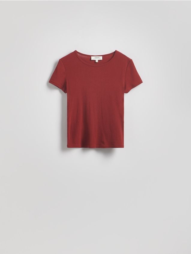 T-shirt slim fit en coton - RESERVED