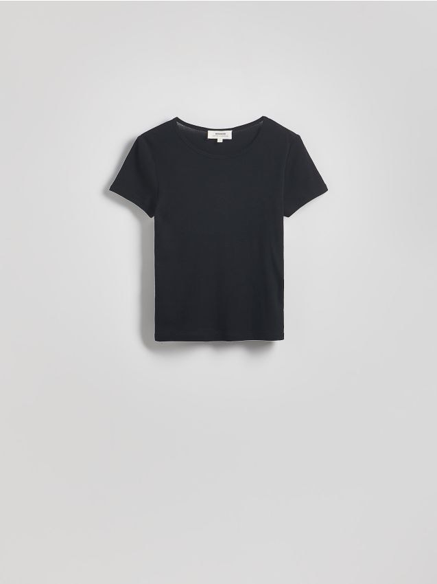 Reserved - Tricou slim fit din bumbac - negru