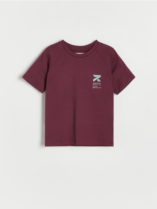 Reserved - tricou oversized din bumbac - mov