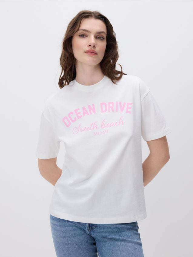 T-shirt met print - RESERVED