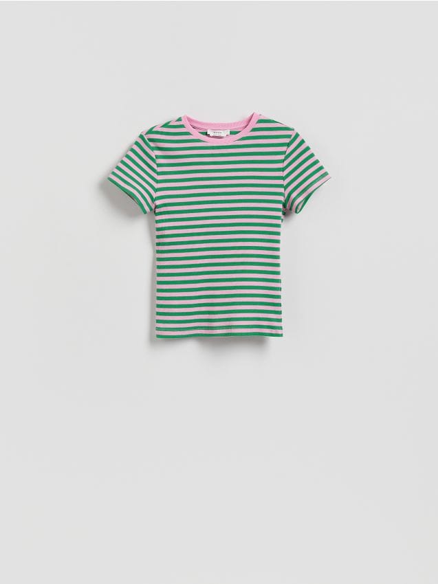 T-shirt in cotone a righe - RESERVED