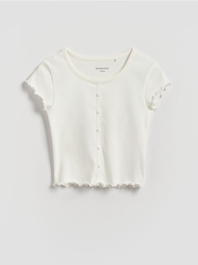 T-shirt with buttons