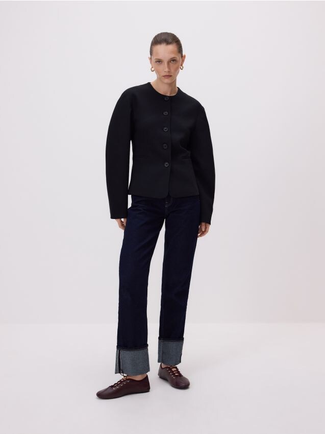 Blazer with viscose blend - RESERVED