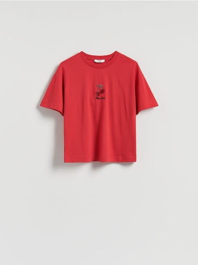 T-Shirt mit-Applikation