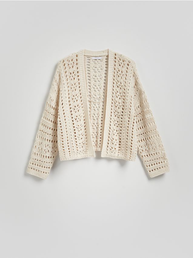 Reserved - Cardigan ajurat - nude