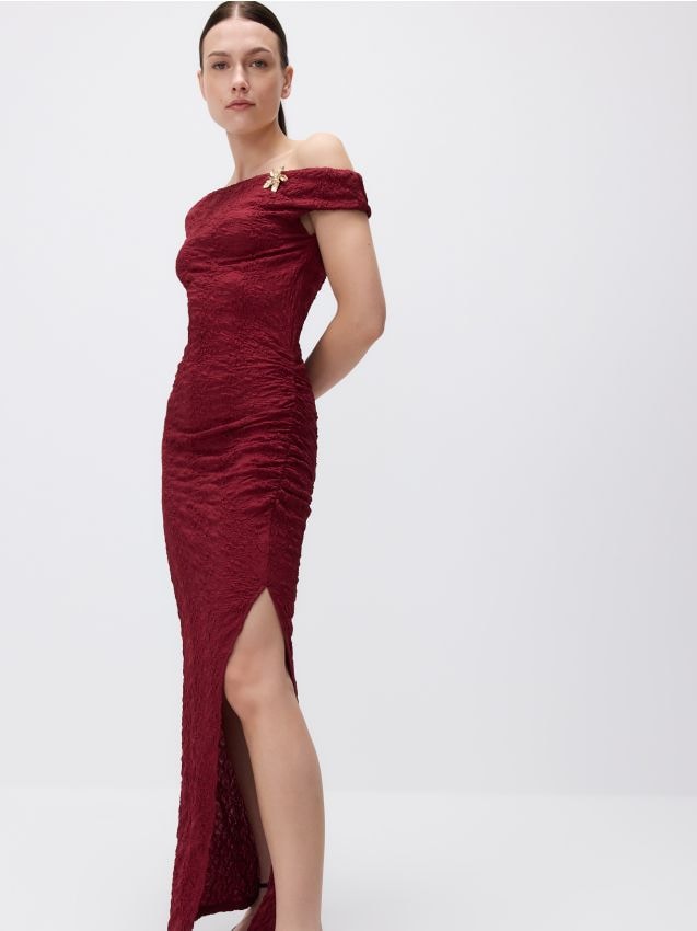Robe maxi avec effet froissé - RESERVED