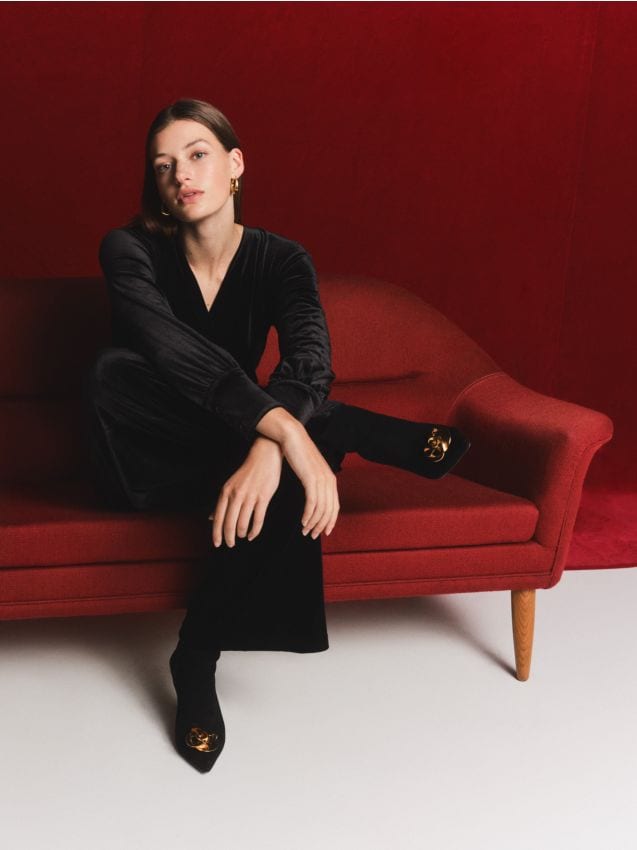 Velvet one-piece suit - RESERVED
