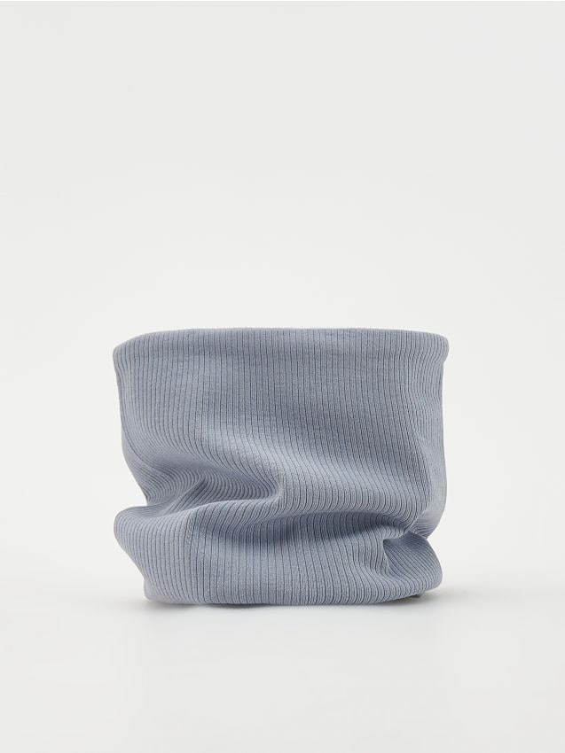 Reserved - guler din tricot striat - albastru