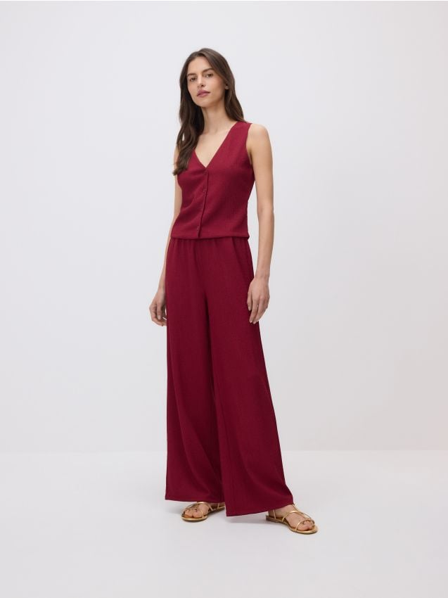 Wide leg trousers - RESERVED