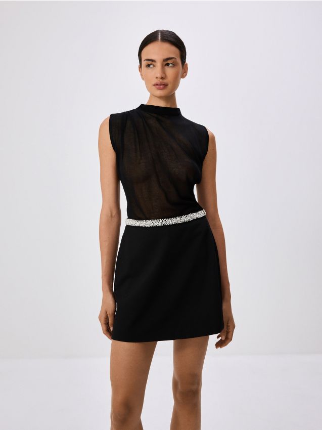 Transparent viscose rich top - RESERVED