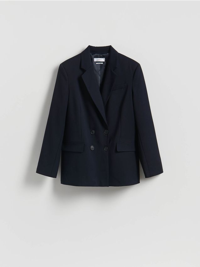 Oversize double-breasted blazer - RESERVED