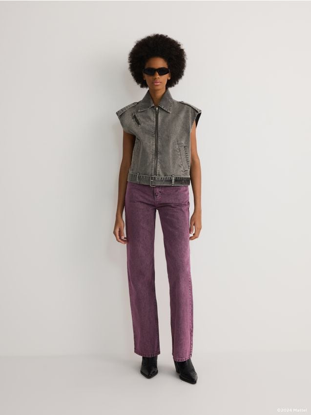 Barbie™ jeans with wash effect - RESERVED