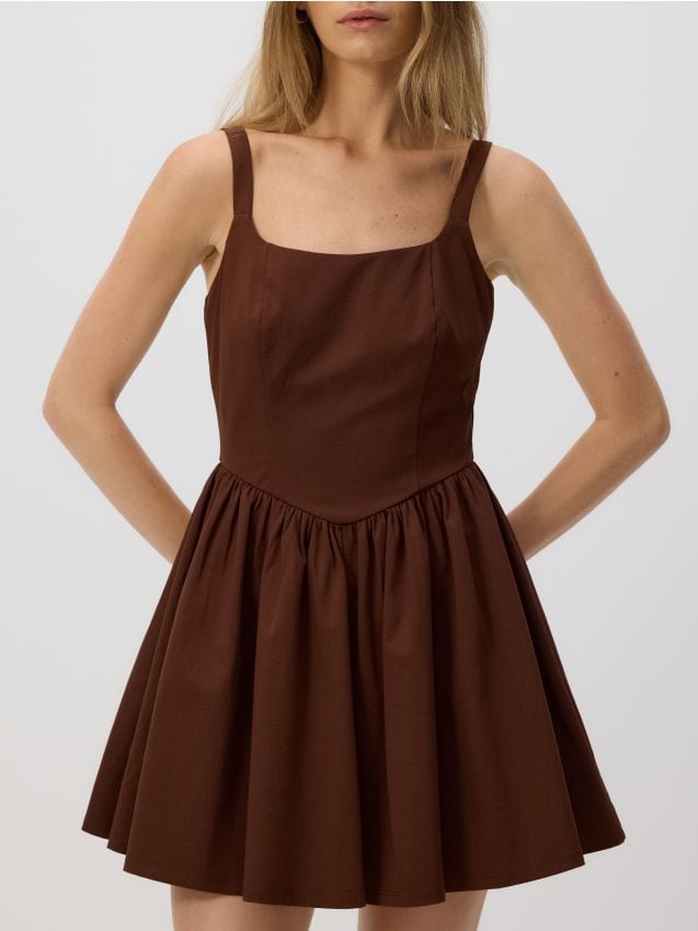 Flared mini dress - RESERVED