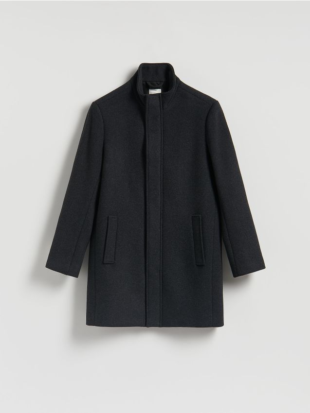 Reserved Reserved - Μακρύ παλτό με μείγμα μαλλιού