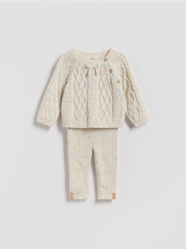 Knitted viscose rich set - RESERVED