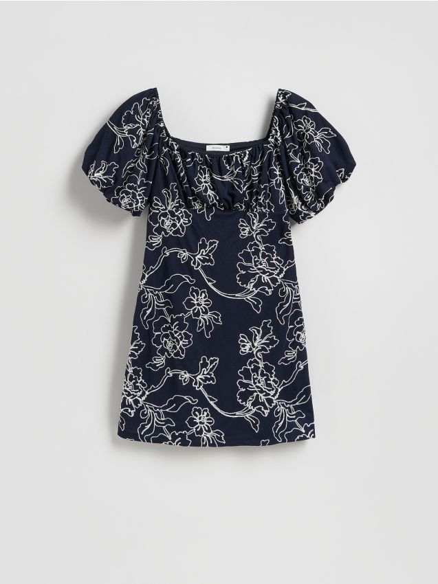 Robe mini brodée - RESERVED